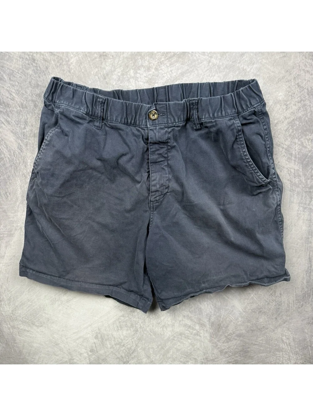 Bear Bottom Shorts Mens XL Navy Blue Elastic Waist 7